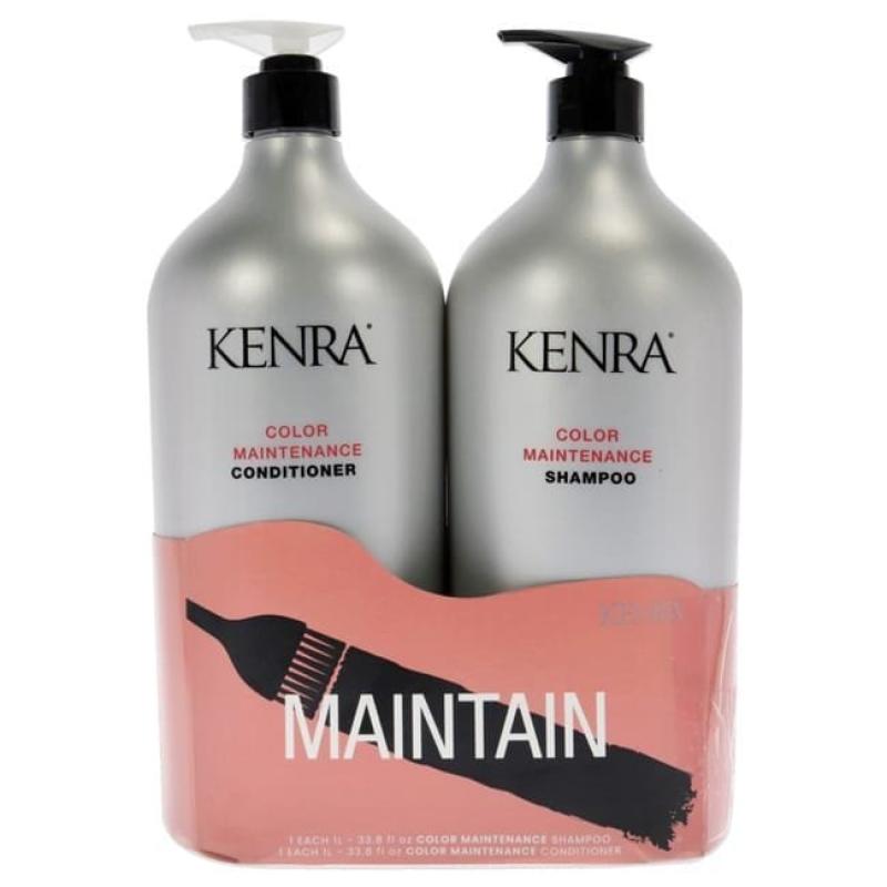 Color Maintenance Duo by Kenra for Unisex - 2 x 33.8 oz Shampoo and Conditioner