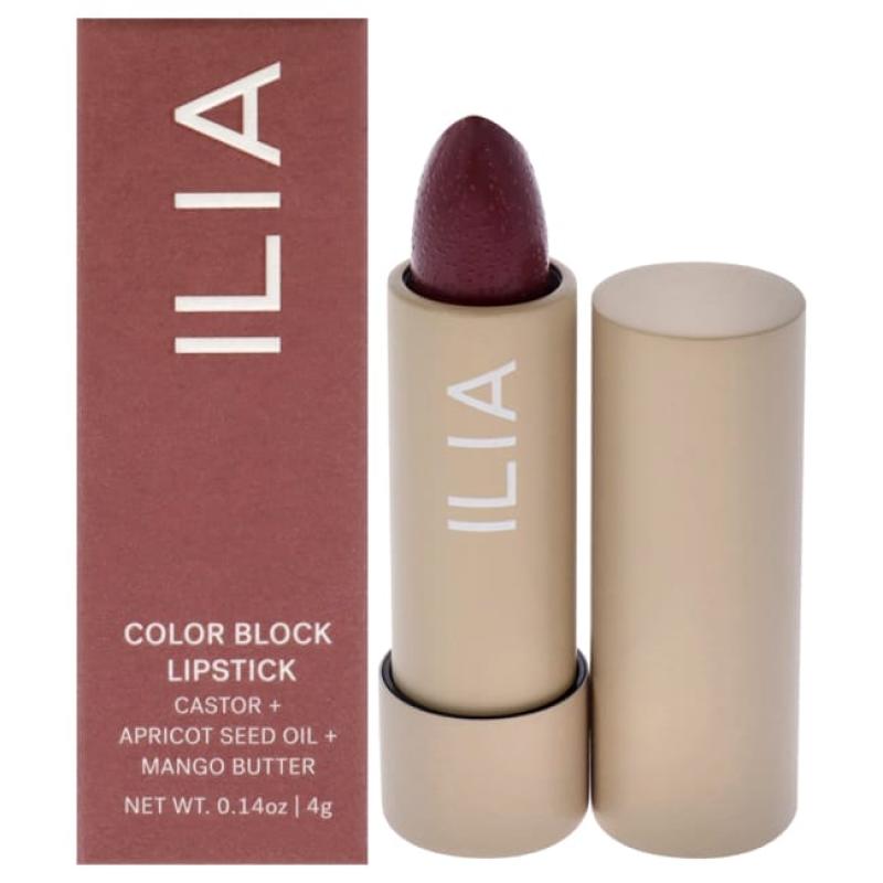 Color Block Lipstick - Wild Aster by ILIA Beauty for Women - 0.14 oz Lipstick