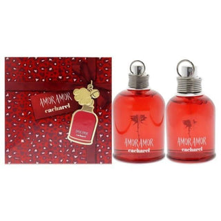 Amor Amor by Cacharel for Women - 2 Pc Gift Set 3.4oz EDT Spray, 1oz EDT Spray