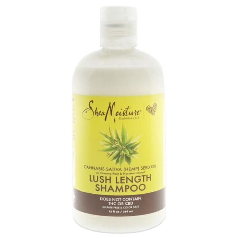 Cannabis Sativa Hemp Seed Oil Lush Length Shampoo by Shea Moisture for Unisex - 13 oz Shampoo