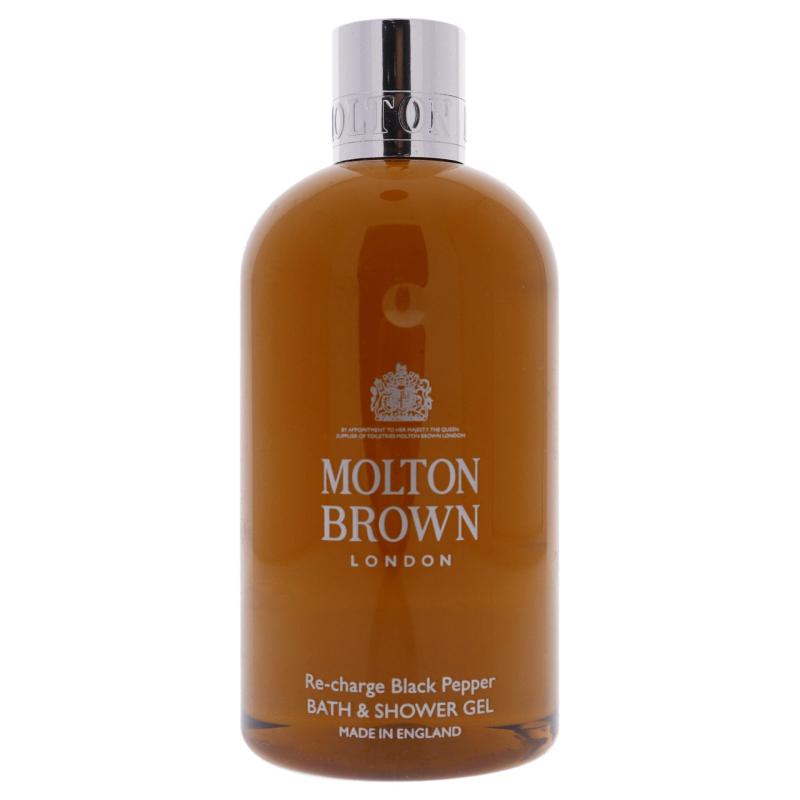 Re-charge Black Pepper Bath and Shower Gel by Molton Brown for Men - 10 oz Shower Gel