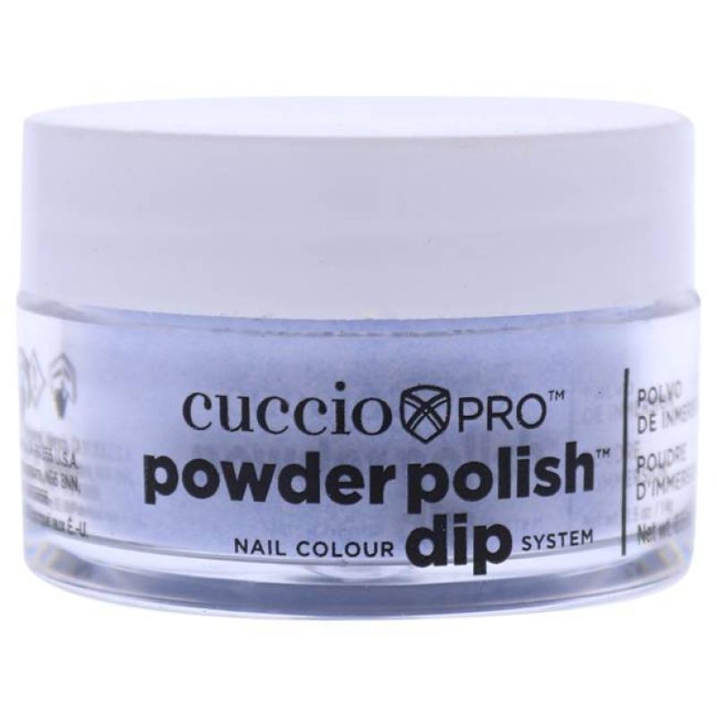 Pro Powder Polish Nail Colour Dip System - Baby Blue Glitter by Cuccio Colour for Women - 0.5 oz Nail Powder