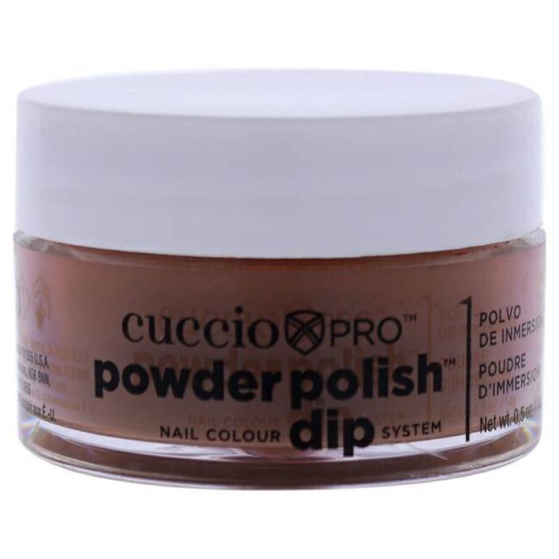 Powder Polish Nail Colour Dip System - Rich Brown by Cuccio Colour for Women - 0.5 oz Nail Powder