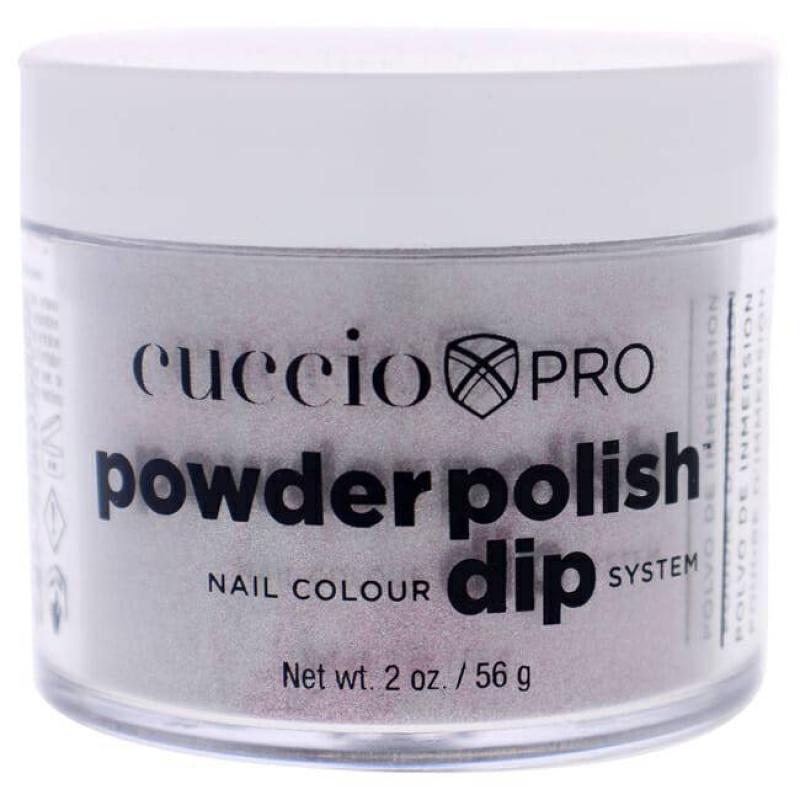 Pro Powder Polish Nail Colour Dip System - Silver With Baby Pink Glitter by Cuccio Colour for Women - 1.6 oz Nail Powder