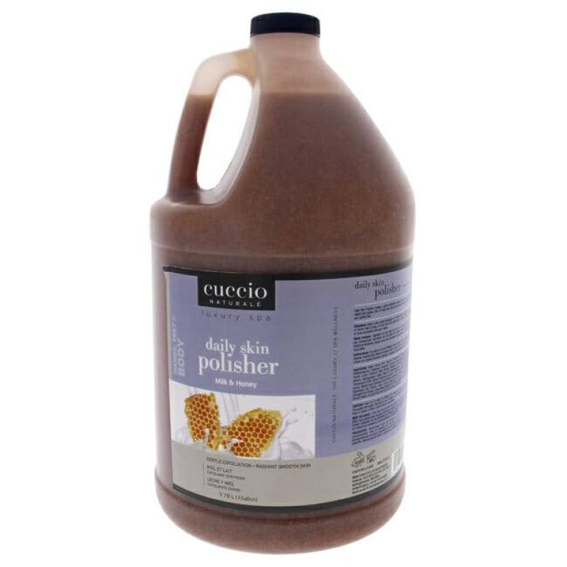 Luxury Spa Daily Skin Polisher - Milk and Honey by Cuccio Naturale for Unisex - 1 Gallon Scrub