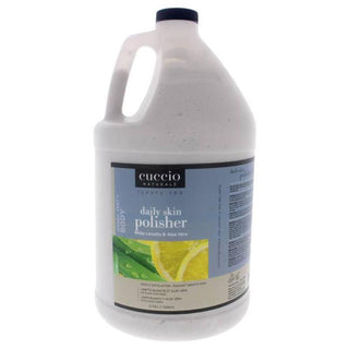 Luxury Spa Daily Skin Polisher - White Limetta and Aloe Vera by Cuccio Naturale for Unisex - 1 Gallon Scrub