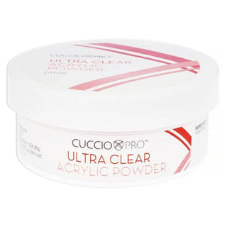 Ultra Clear Acrylic Powder - Pink by Cuccio Pro for Women - 1.6 oz Acrylic Powder