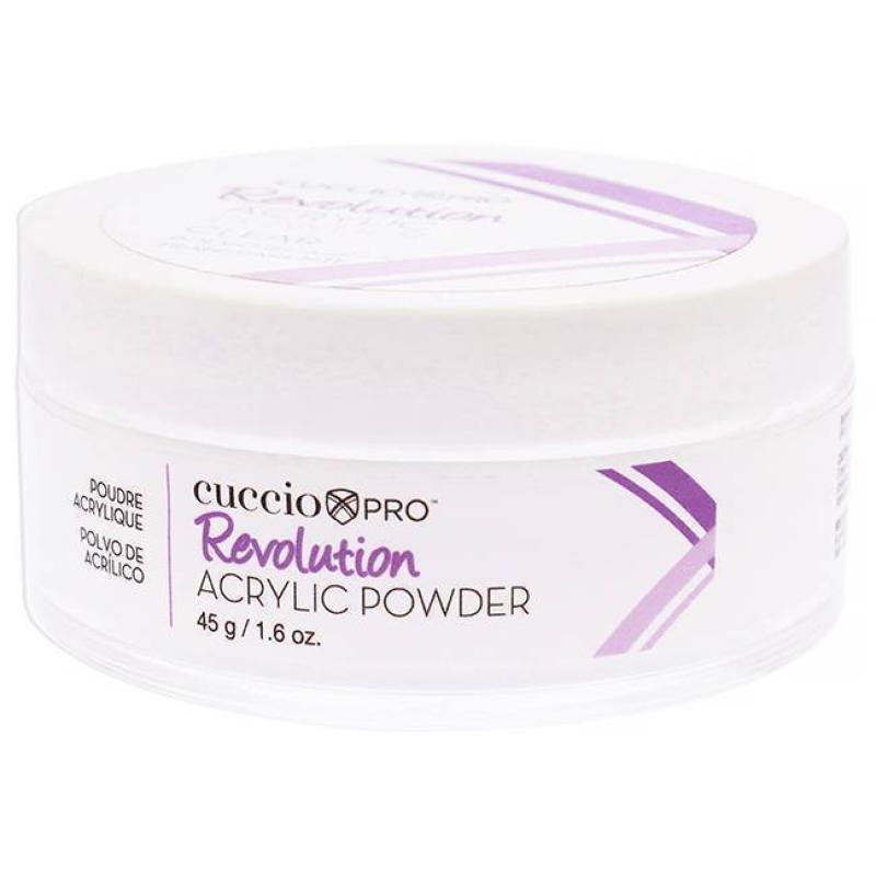 Revolution Acrylic Powder - Clear by Cuccio Pro for Women - 1.6 oz Acrylic Powder