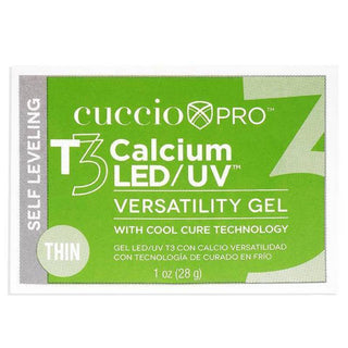 T3 Calcium Versatility Gel - Self Leveling White by Cuccio Pro for Women - 1 oz Nail Gel