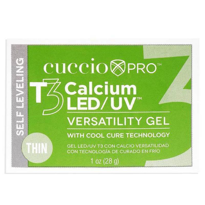 T3 Calcium Versatility Gel - Self Leveling White by Cuccio Pro for Women - 1 oz Nail Gel