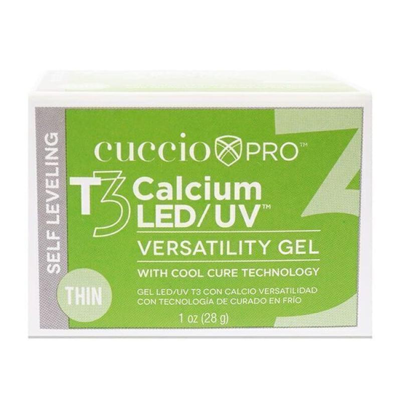T3 Calcium Versatility Gel - Self Leveling Pink by Cuccio Pro for Women - 1 oz Nail Gel
