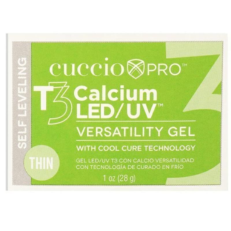 T3 Calcium Versatility Gel - Self Leveling Clear by Cuccio Pro for Women - 1 oz Nail Gel