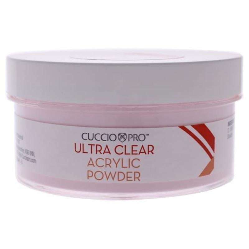 Ultra Clear Acrylic Powder - Pink by Cuccio Pro for Women - 12.75 oz Acrylic Powder