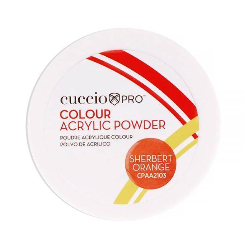 Colour Acrylic Powder - Sherbert Orange by Cuccio PRO for Women - 1.6 oz Acrylic Powder