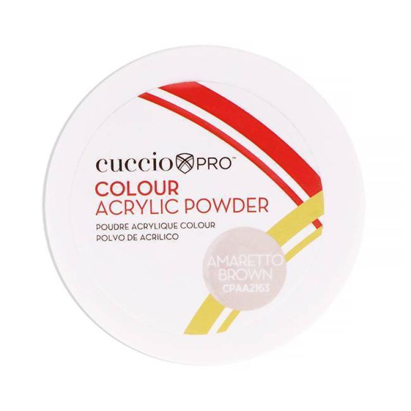 Colour Acrylic Powder - Amaretto Brown by Cuccio PRO for Women - 1.6 oz Acrylic Powder