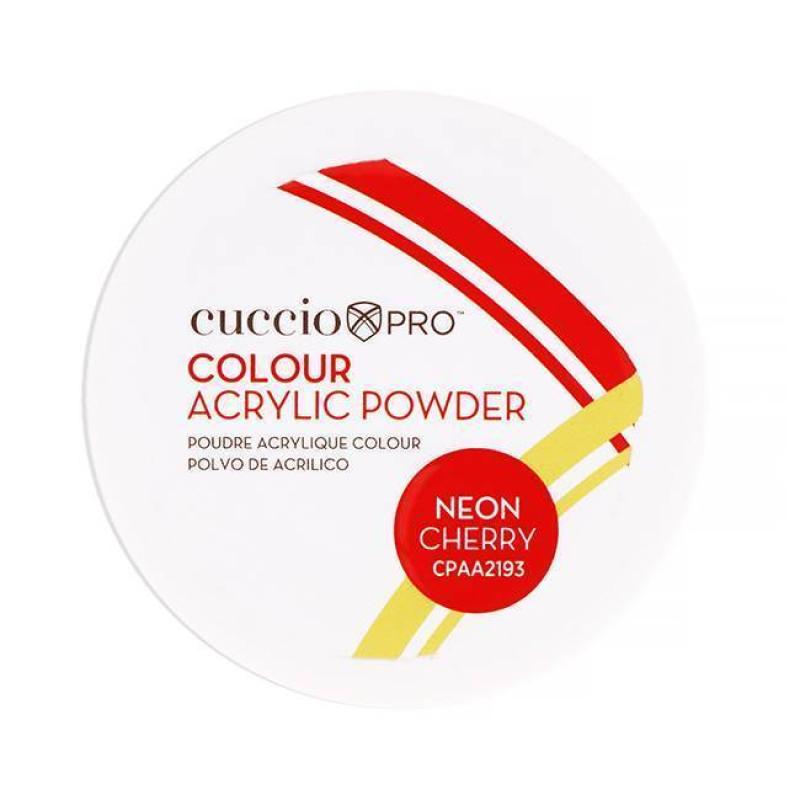 Colour Acrylic Powder - Neon Cherry by Cuccio PRO for Women - 1.6 oz Acrylic Powder