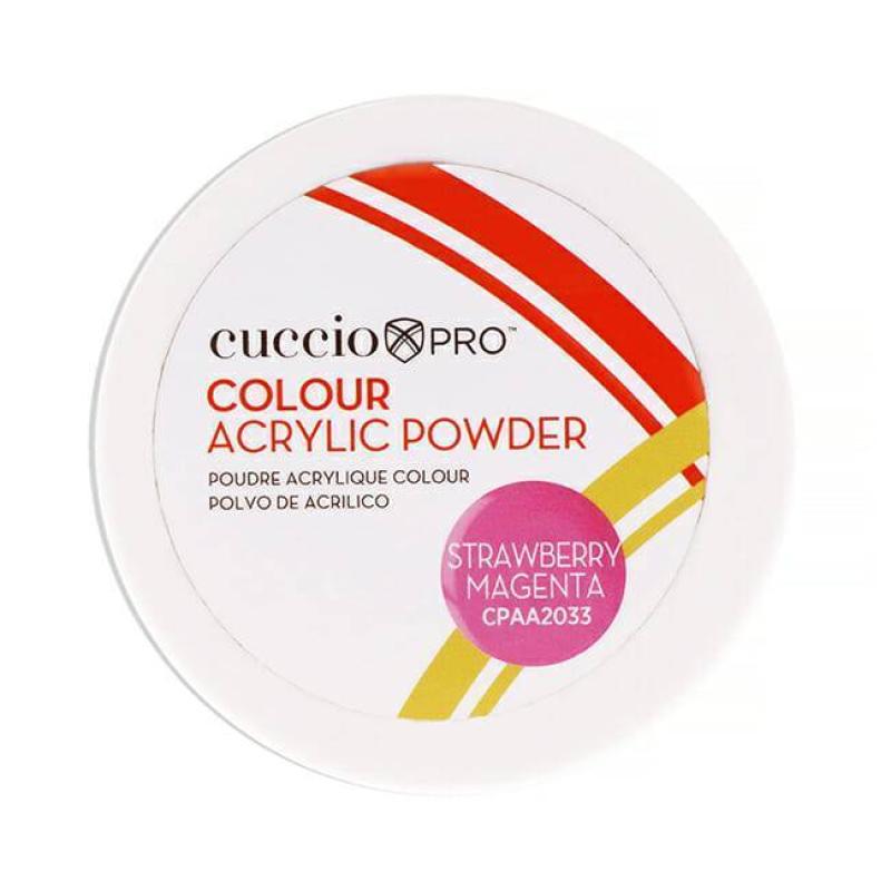 Colour Acrylic Powder - Strawberry Magenta by Cuccio PRO for Women - 1.6 oz Acrylic Powder
