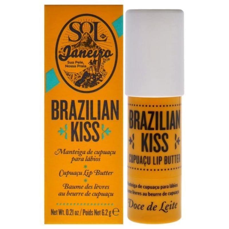 Brazilian Kiss Cupuacu Lip Butter by Sol de Janeiro for Unisex - 0.21 oz Lip Balm