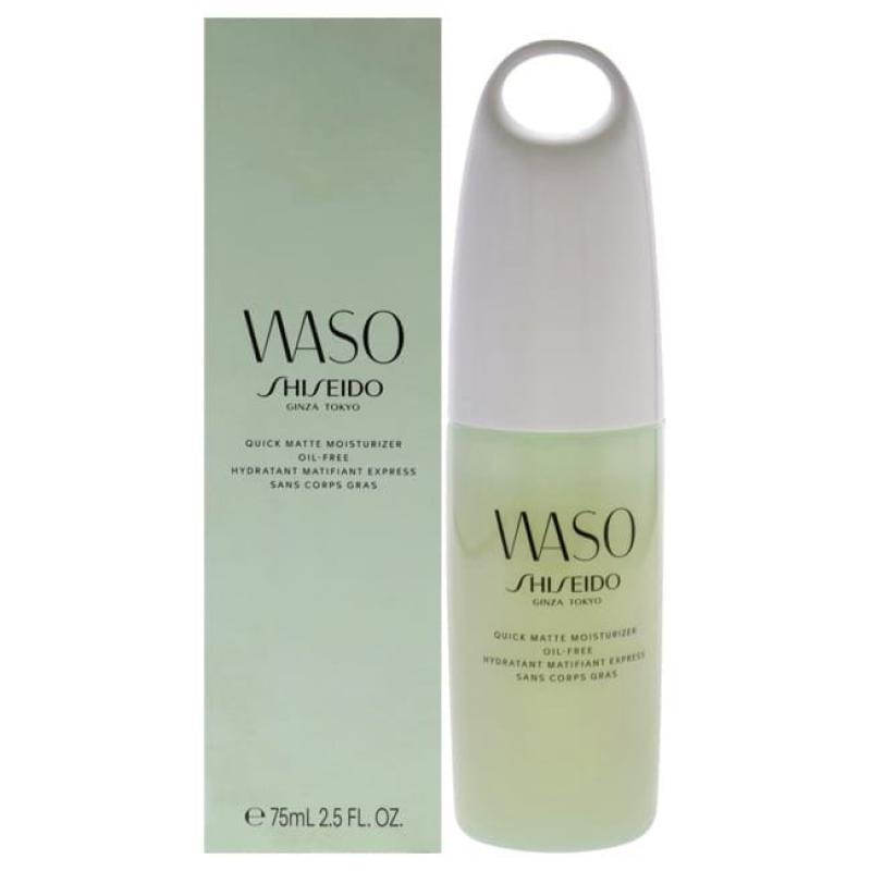 Waso Quick Matte Moisturizer Oil-Free by Shiseido for Women - 2.5 oz Moisturizer