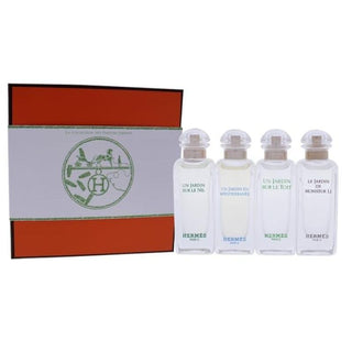 La Collection Des Parfums - Jardins by Hermes for Unisex - 4 Pc Mini Gift Set 4 x 0.25oz Un Jardin en Mediterranee EDT Splash, Le Jardin de Monsieur Li EDT Splash, Un Jardin Sur Le Nil EDT Splash, Un Jardin Sur Le La Lagune EDT Splash