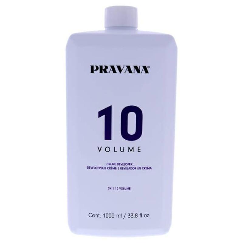 Creme Developer 10 Volume by Pravana for Unisex - 33.8 oz Lightener