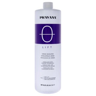 Creme Developer Zero lift by Pravana for Unisex - 33.8 oz Treatment
