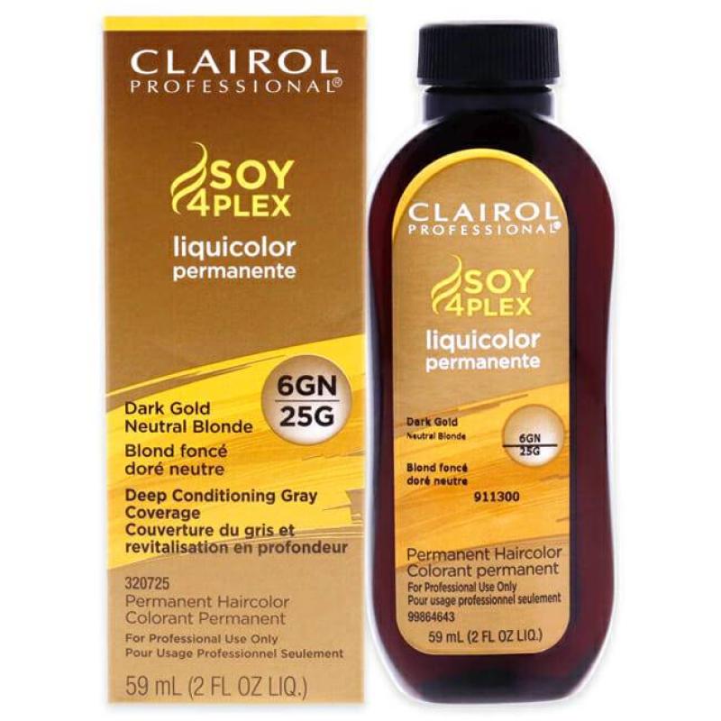 Professional Liquicolor Permanent Hair Color - 25G Dark Gold Neutral Blonde by Clairol for Unisex - 2 oz Hair Color