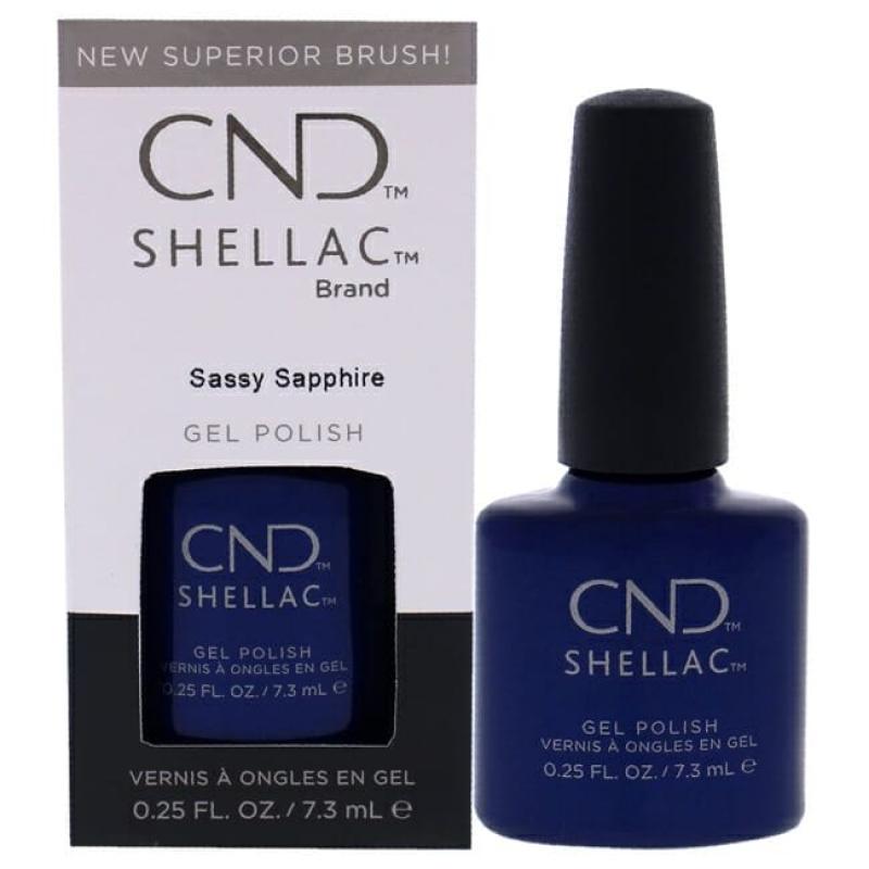 Shellac Nail Color - Sassy Sapphire by CND for Women - 0.25 oz Nail Polish