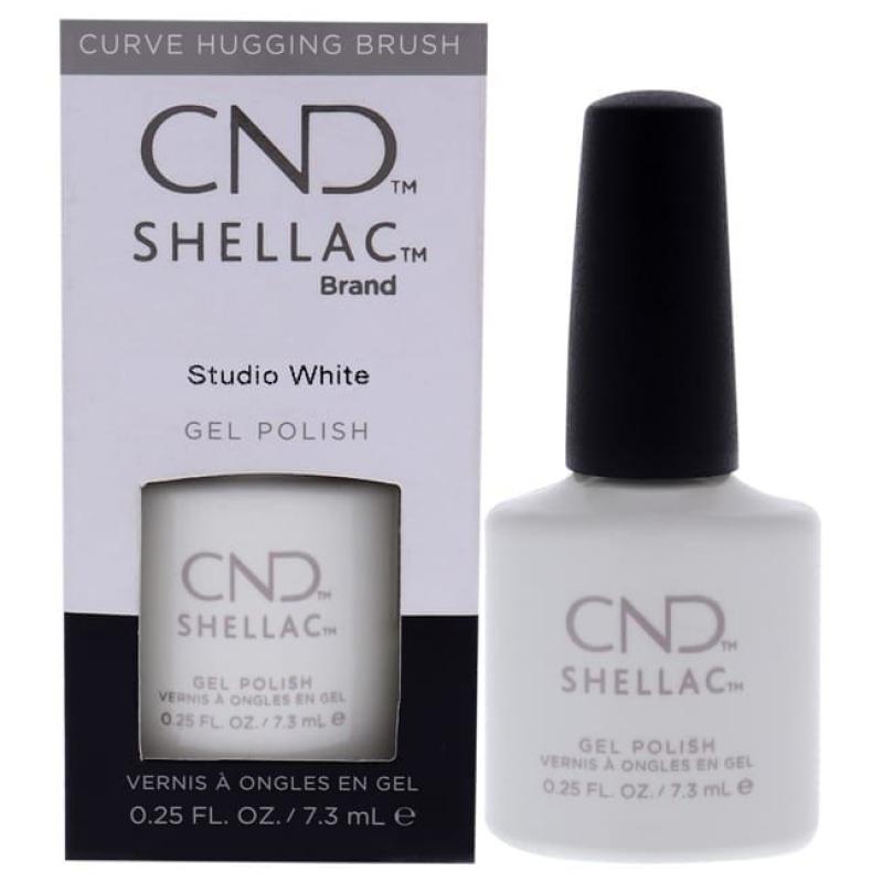 Shellac Nail Color - Studio White by CND for Women - 0.25 oz Nail Polish