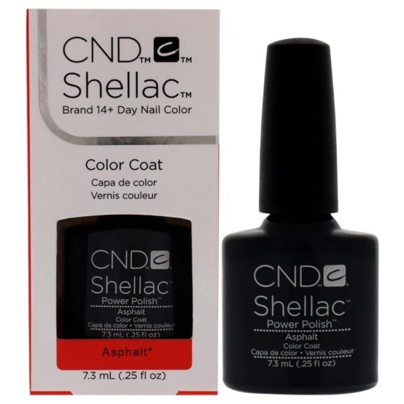 Shellac Nail Color - Asphalt by CND for Women - 0.25 oz Nail Polish