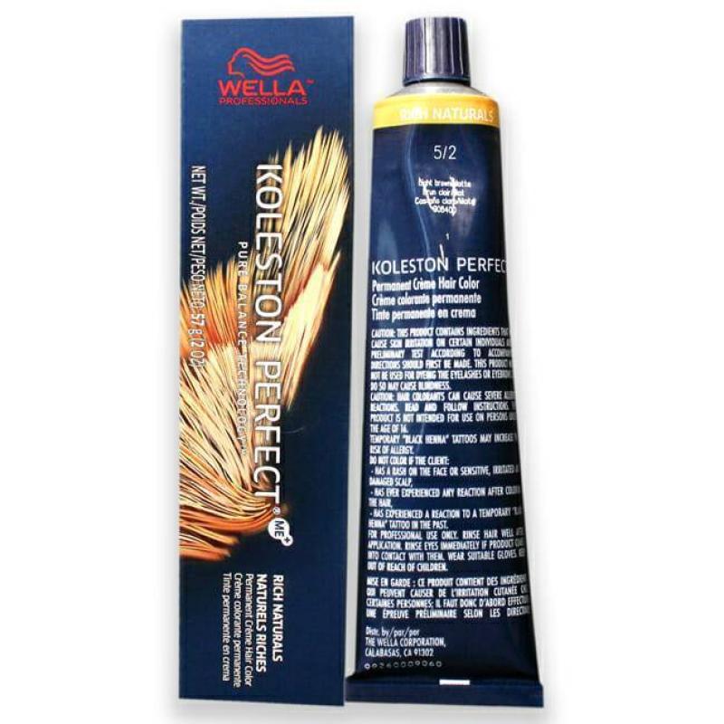Koleston Perfect Permanent Creme Hair Color - 5 2 Light Brown-Matte by Wella for Unisex - 2 oz Hair Color