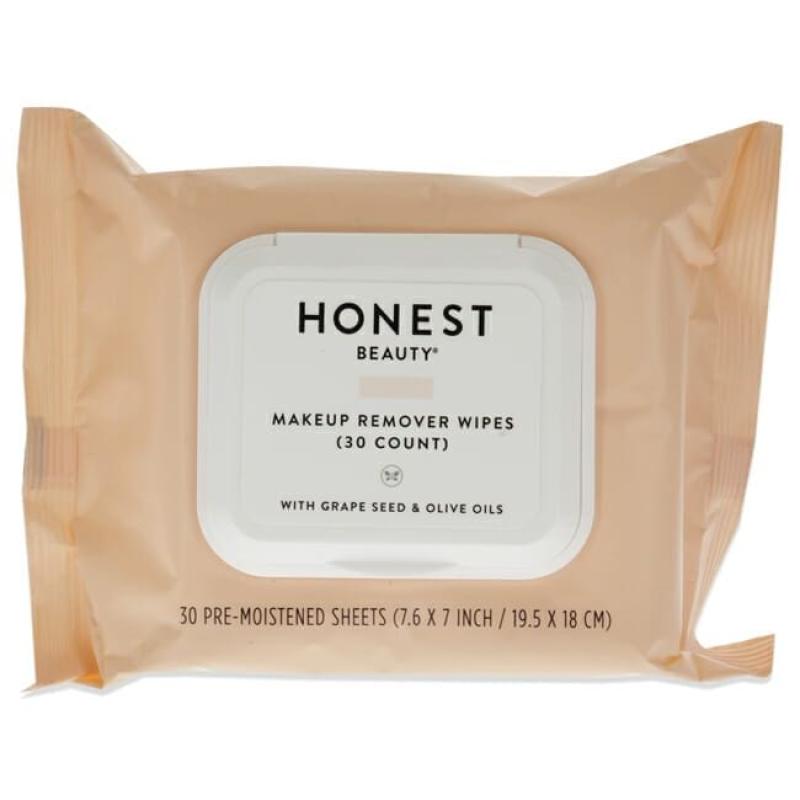 Makeup Remover Wipes by Honest for Unisex - 30 Count Wipes