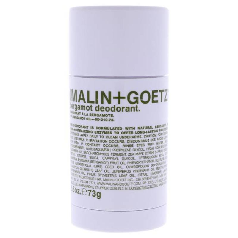 Bergamot Deodorant by Malin + Goetz for Unisex - 2.6 oz Deodorant