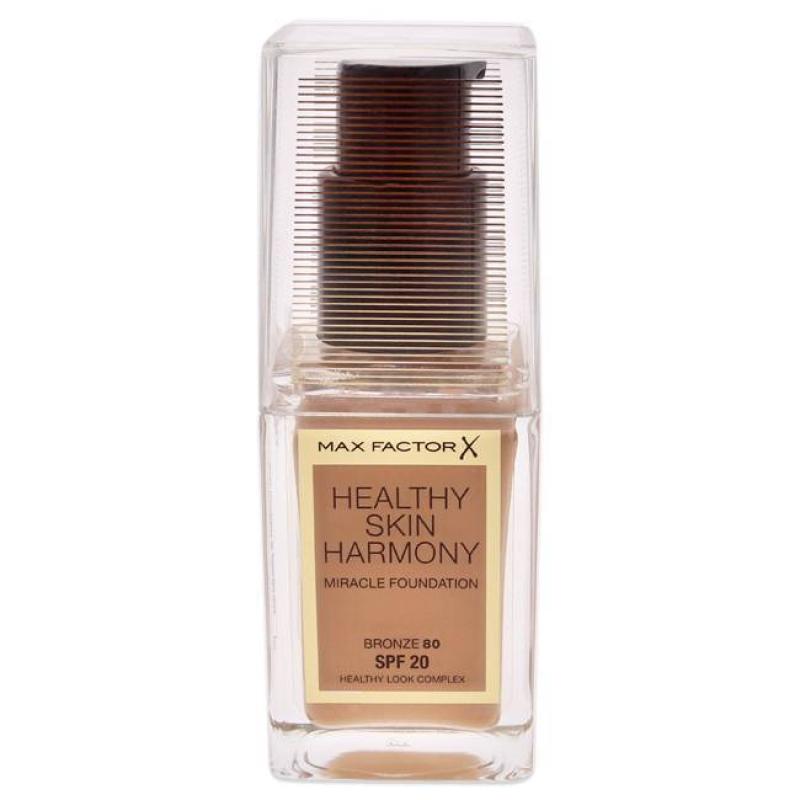 Healthy Skin Harmony Miracle Foundation SPF 20 - 80 Bronze by Max Factor for Women - 1 oz Foundation
