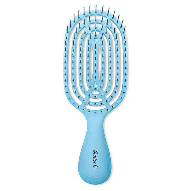Circular Venting Detangling Junior C Brush - Blue by NuWay 4Hair for Unisex - 1 Pc Hair Brush