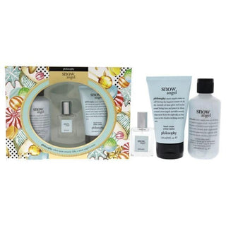 Snow Angel by Philosophy for Women - 3 Pc Gift Set 0.5oz EDT Spray, 6oz Shampoo, Shower Gel and Bubble Bath, 4oz Hand Cream