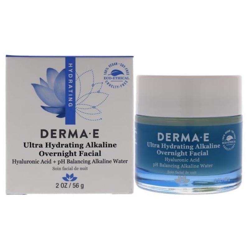Ultra Hydrating Alkaline Overnight Facial by Derma-E for Unisex - 2 oz Gel