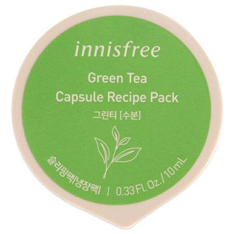 Capsule Recipe Pack Mask - Green Tea by Innisfree for Unisex - 0.33 oz Mask