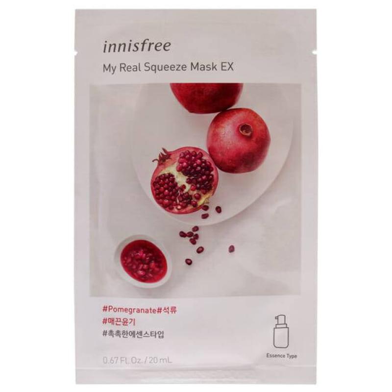 My Real Squeeze Mask - Pomegranate by Innisfree for Unisex - 0.67 oz Mask