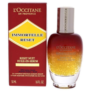 Immortelle Reset Overnight Oil-In Serum by LOccitane for Women - 1.7 oz Serum