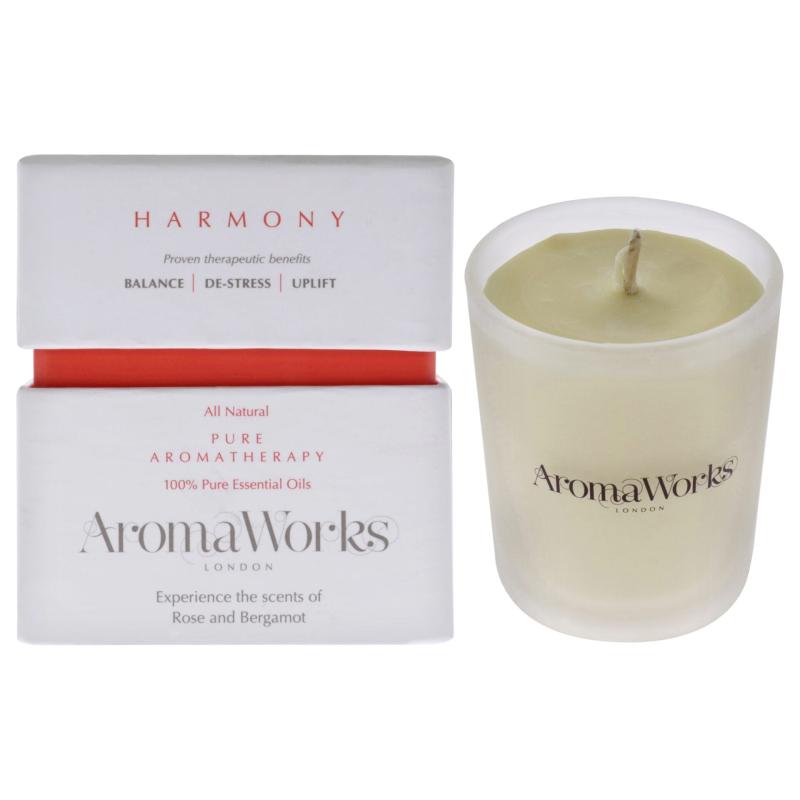 Harmony Candle Small by Aromaworks for Unisex - 2.65 oz Candle