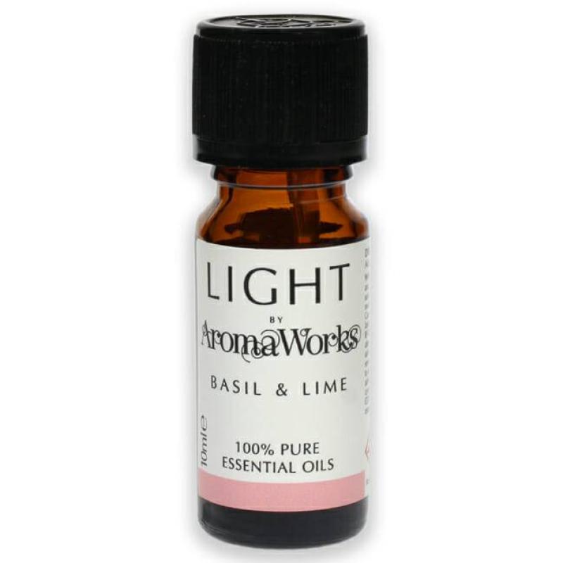 Light Essential Oil - Basil and Lime by Aromaworks for Unisex - 0.33 oz Oil