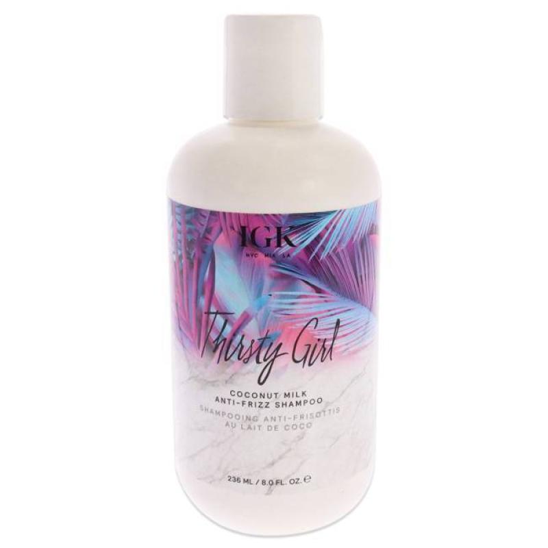 Thirsty Girl Coconut Milk Anti-Frizz Shampoo by IGK for Unisex - 8 oz Shampoo