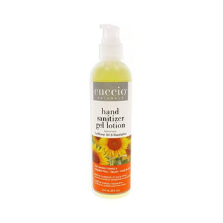 Hand Sanitizer Gel Lotion - Sunflower Oil and Eucalyptus by Cuccio Naturale for Unisex - 8 oz Hand Sanitizer