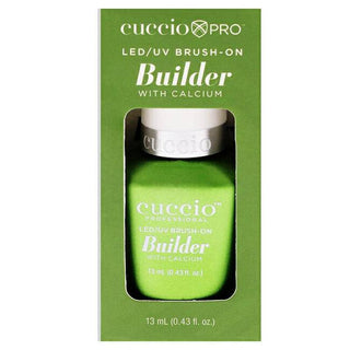 LED-UV Brush-On Builder Gel with Calcium by Cuccio Pro for Women - 0.43 oz Nail Polish