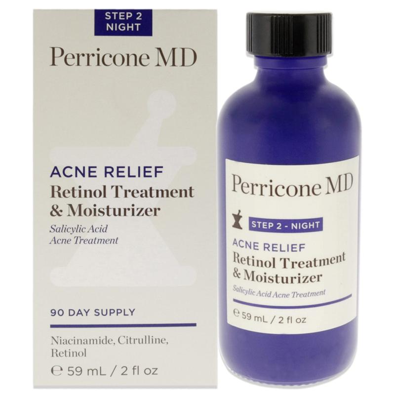 Acne Relief Retinol Treatment and Moisturizer by Perricone MD for Unisex - 2 oz Treatment