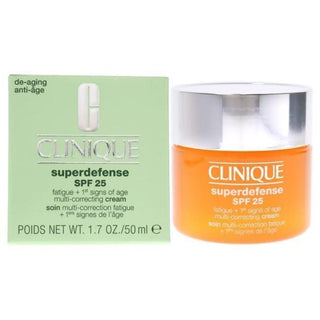 Superdefense Multi-Correcting Cream SPF 25 - Type I-II by Clinique for Unisex - 1.7 oz Cream