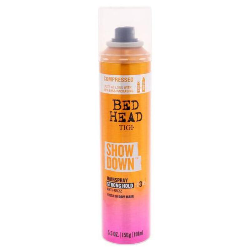 Bed Head Showdown Anti-Frizz Hairspray With Strong Hold by TIGI for Unisex - 5.5 oz Hair Spray