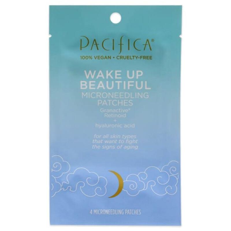 Wake Up Beautiful Microneedling Patches by Pacifica for Unisex - 4 Pc Patches