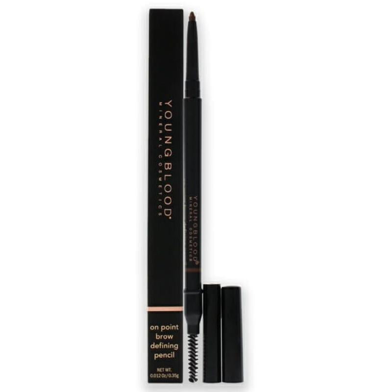 On Point Brow Defining Pencil - Soft Brown by Youngblood for Women - 0.012 oz Eyebrow Pencil